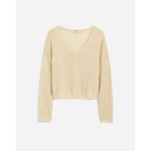Madewell‎ Linen V-Neck Sweater Small Beach Sand NWT